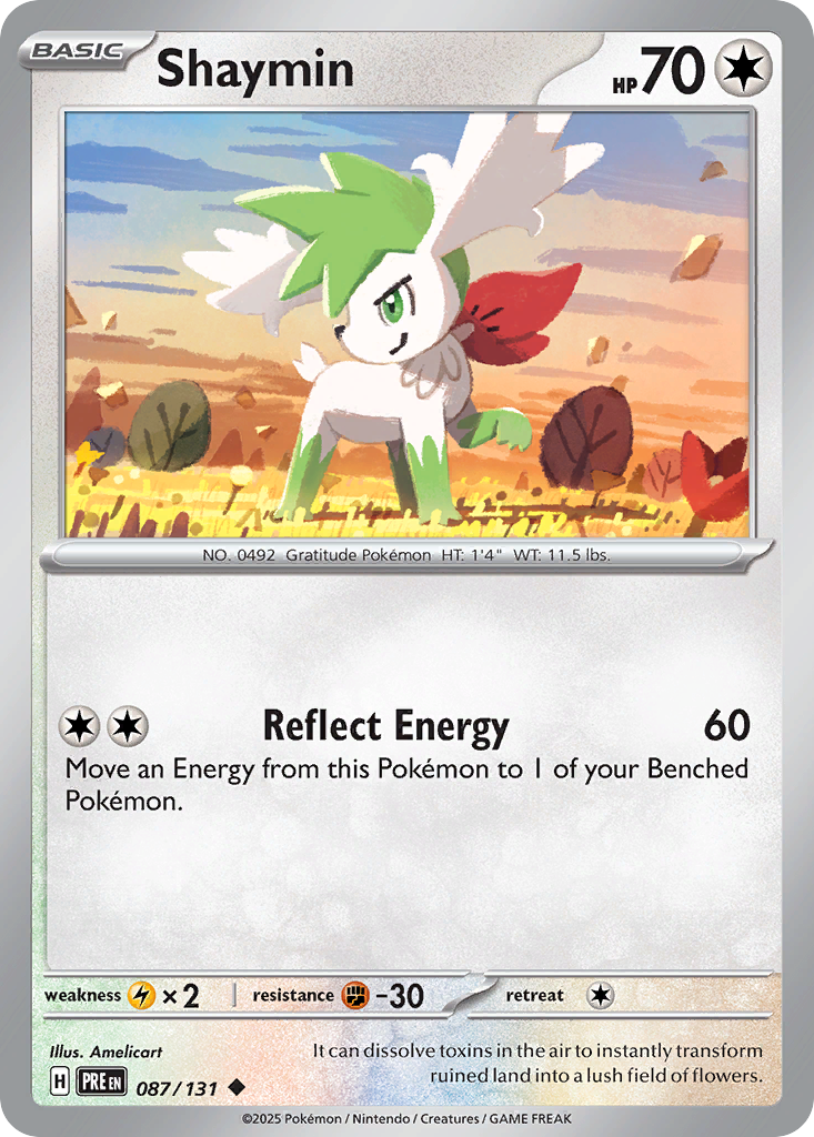 Shaymin 87/131 Uncommon | Prismatic Evolutions | Pokemon Card