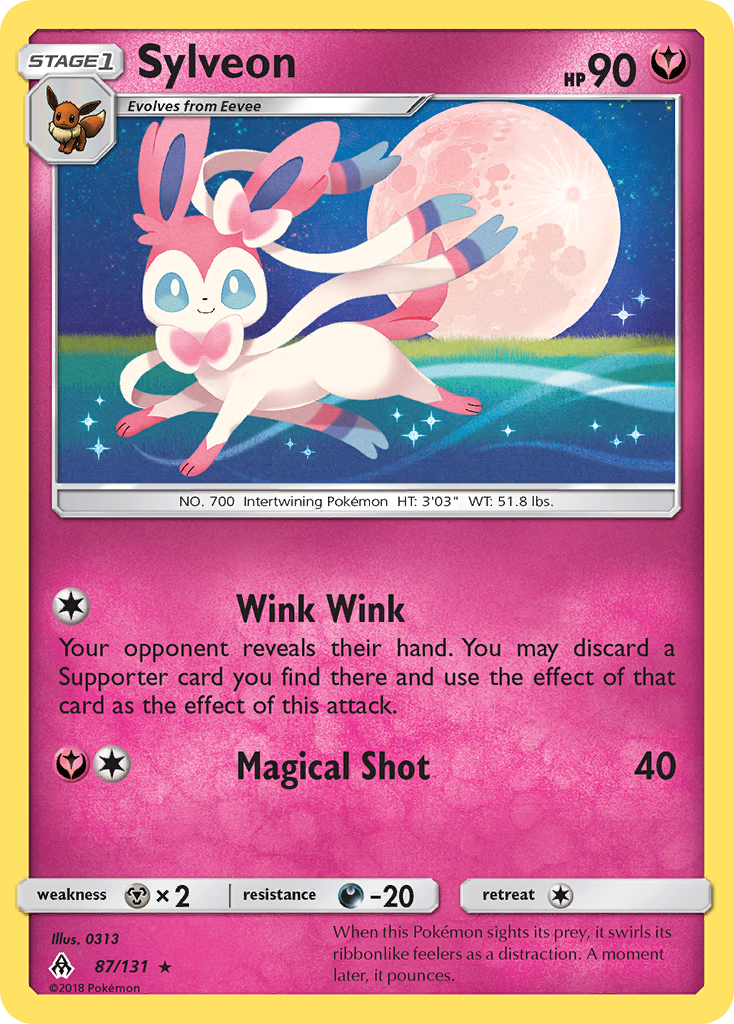 Sylveon 87/131 Rare | Forbidden Light | Pokemon Card