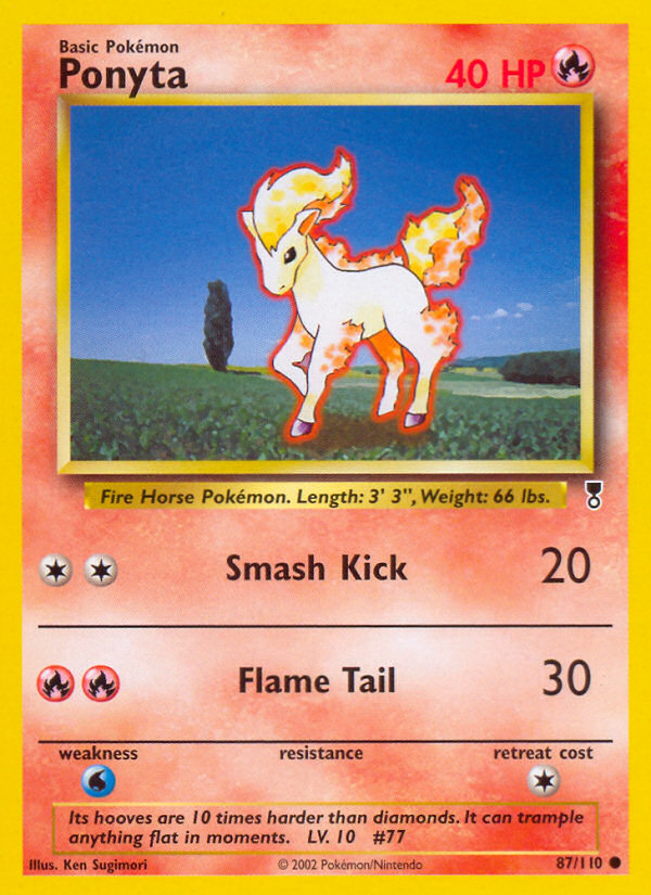 Ponyta 87/110 Common | Legendary Collection | Pokemon Card