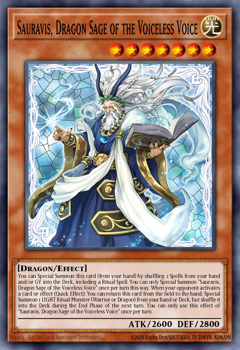 Sauravis, Dragon Sage of the Voiceless Voice - PHNI-EN021 Super Rare