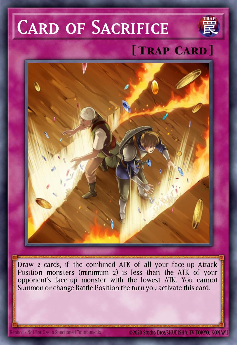 yugioh draw two cards Card of Sacrifice - DP10-EN029 Rare