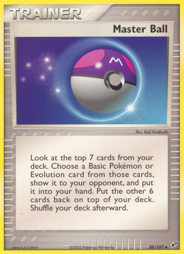 Master Ball 88/107 Uncommon | Deoxys | Pokemon Card