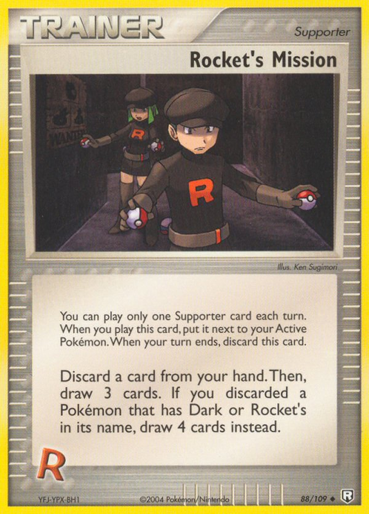 Rocket's Mission 88/109 Uncommon | Team Rocket Returns | Pokemon Card