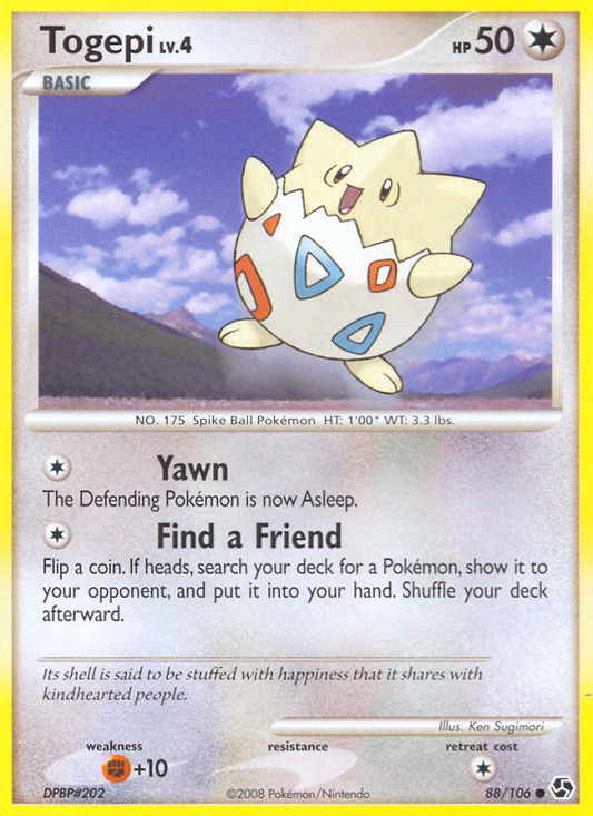 Togepi 88/106 Common | Great Encounters | Pokemon Card