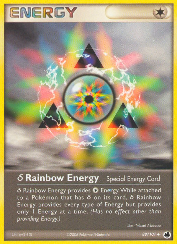 δ Rainbow Energy 88/101 Uncommon | Dragon Frontiers | Pokemon Card