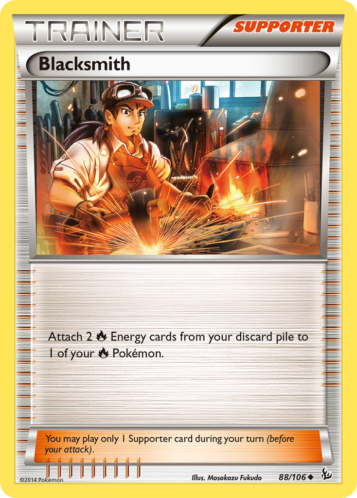Blacksmith 88/106 Uncommon | Flashfire | Pokemon Card