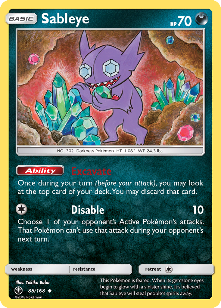 Sableye 88/168 Uncommon | Celestial Storm | Pokemon Card