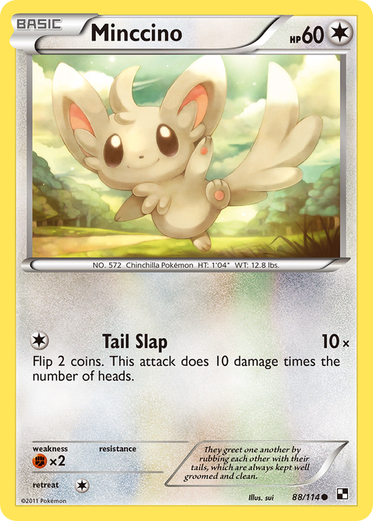 Minccino 88/114 Common | Black & White | Pokemon Card