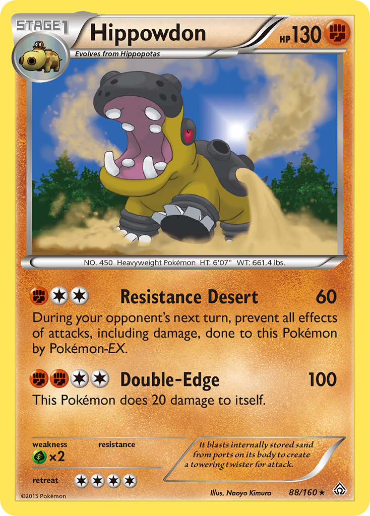 Hippowdon 88/160 Rare Holo | Primal Clash | Pokemon Card