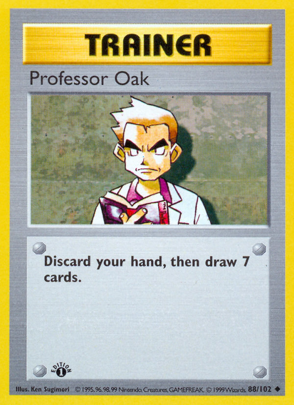 Professor Oak 88/102 Uncommon | Base | Pokemon Card