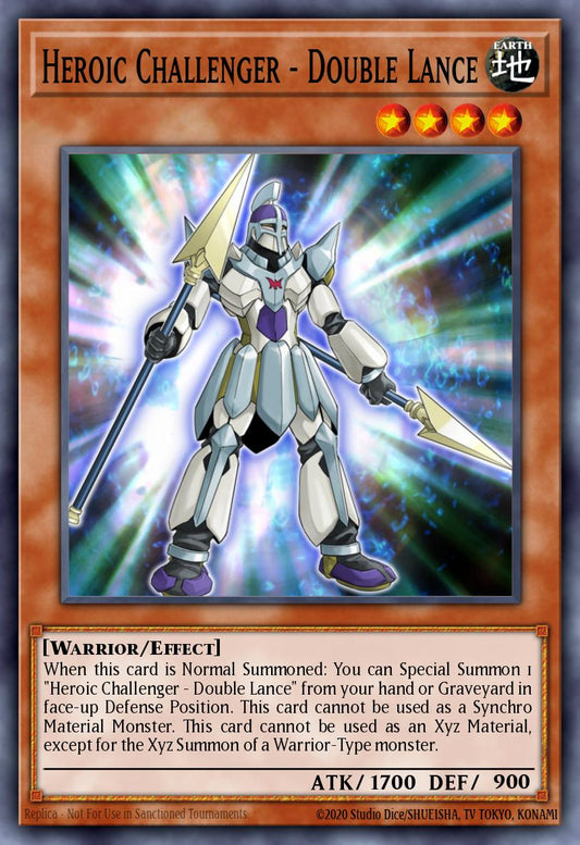 Heroic Challenger Double Lance - REDU-EN008 Rare | Yu-Gi-Oh! Card