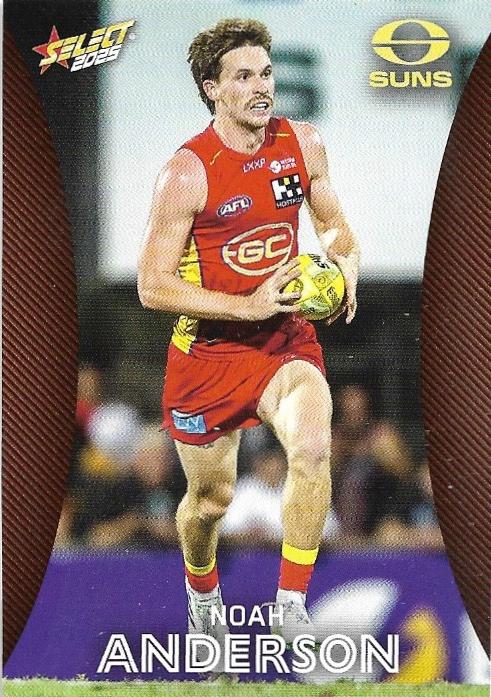 Noah Anderson #89 Gold Coast Suns | 2025 Select AFL Footy Stars | Trading Card