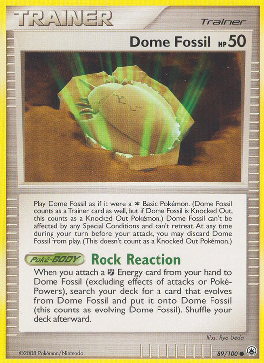 Dome Fossil 89/100 Common | Majestic Dawn | Pokemon Card