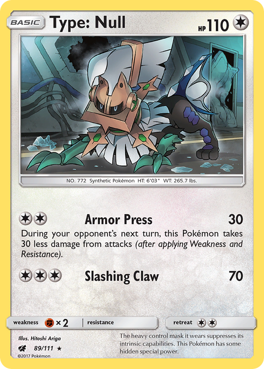 Type: Null 89/111 Rare Holo | Crimson Invasion | Pokemon Card