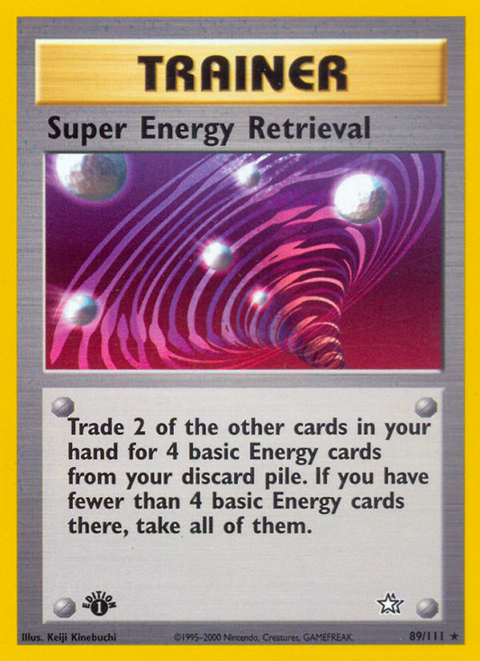 Super Energy Retrieval 89/111 Rare | Neo Genesis | Pokemon Card