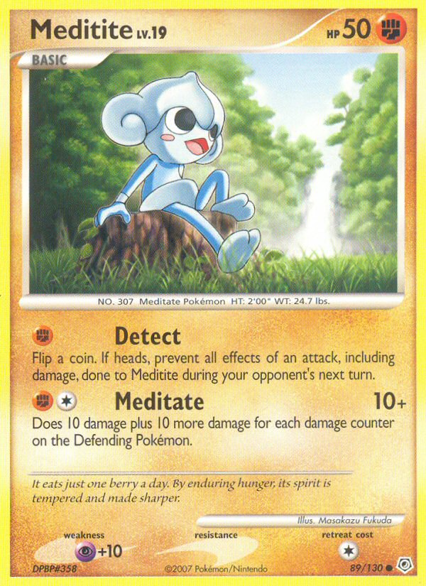Meditite 89/130 Common | Diamond & Pearl | Pokemon Card