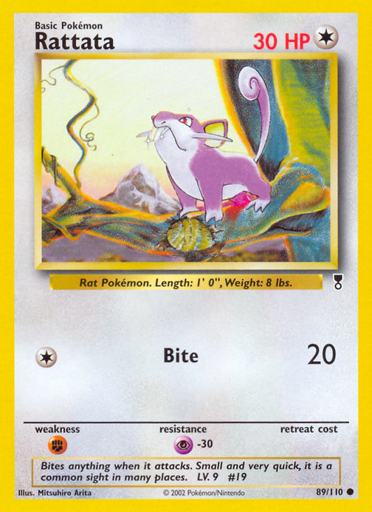 Rattata 89/110 Common | Legendary Collection | Pokemon Card