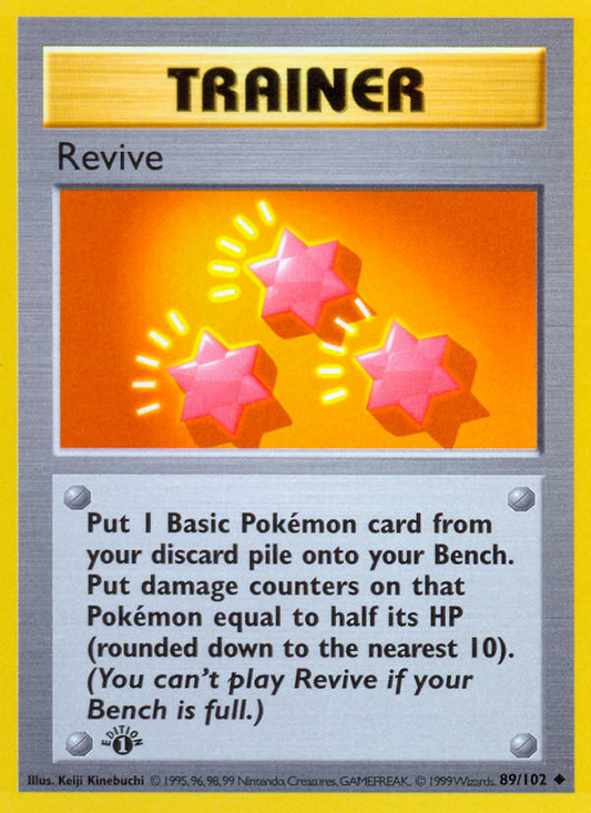 Revive 89/102 Uncommon | Base | Pokemon Card