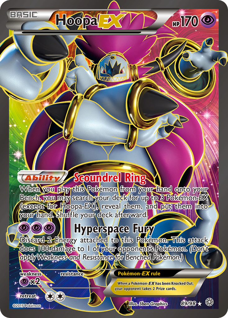Hoopa-EX 89/98 Rare Ultra | Ancient Origins | Pokemon Card