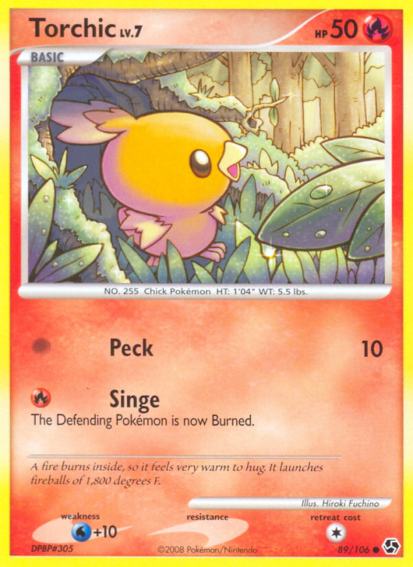 Torchic 89/106 Common | Great Encounters | Pokemon Card