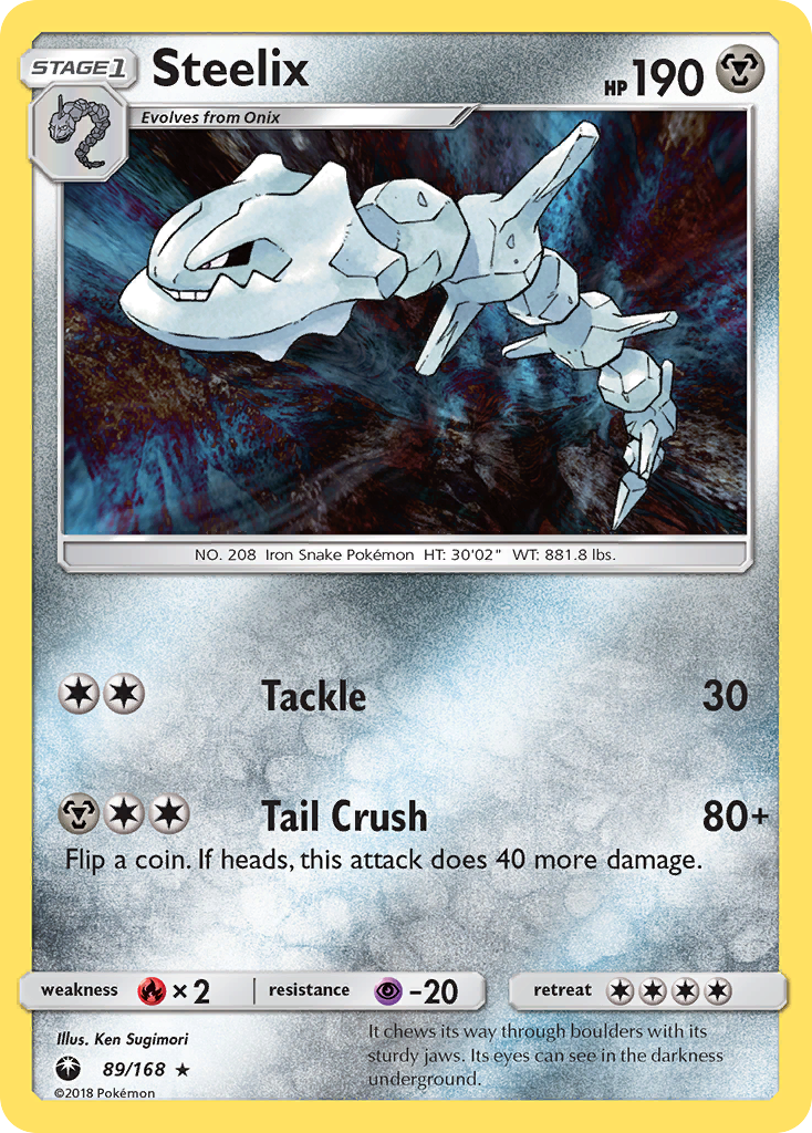 Steelix 89/168 Rare Holo | Celestial Storm | Pokemon Card