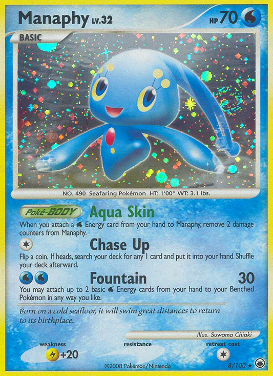 Manaphy 8/100 Rare Holo | Majestic Dawn | Pokemon Card