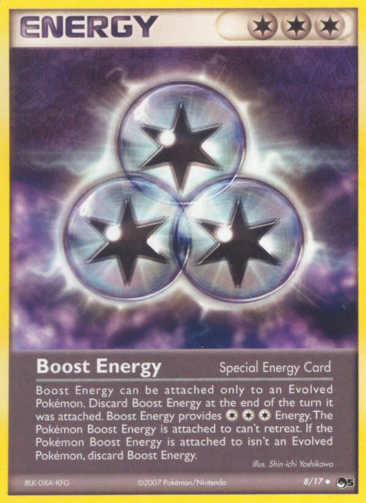 Boost Energy 8/17 Uncommon | POP Series 5 | Pokemon Card