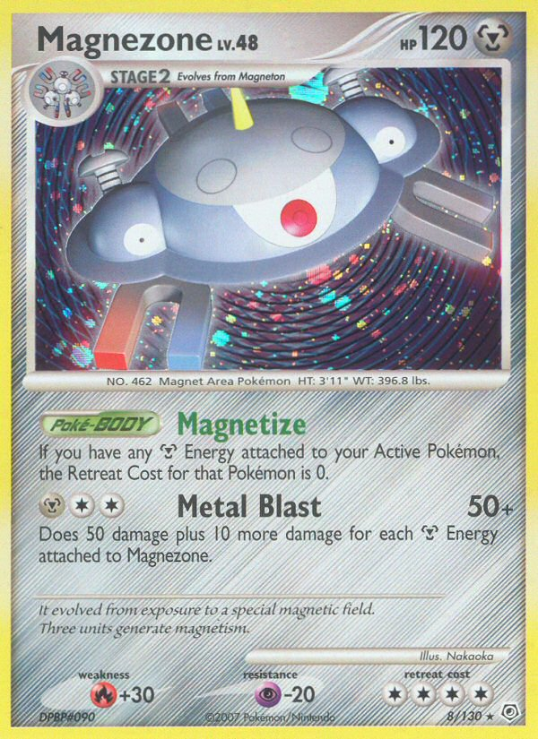Magnezone 8/130 Rare Holo | Diamond & Pearl | Pokemon Card