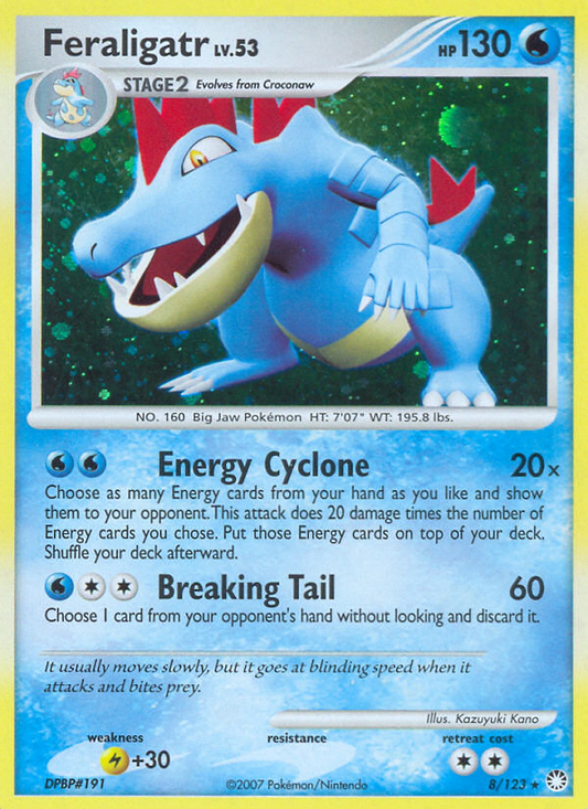 Feraligatr 8/123 Rare Holo | Mysterious Treasures | Pokemon Card