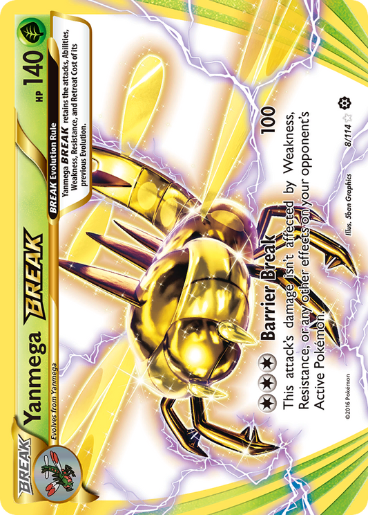Yanmega BREAK 8/114 Rare BREAK | Steam Siege | Pokemon Card