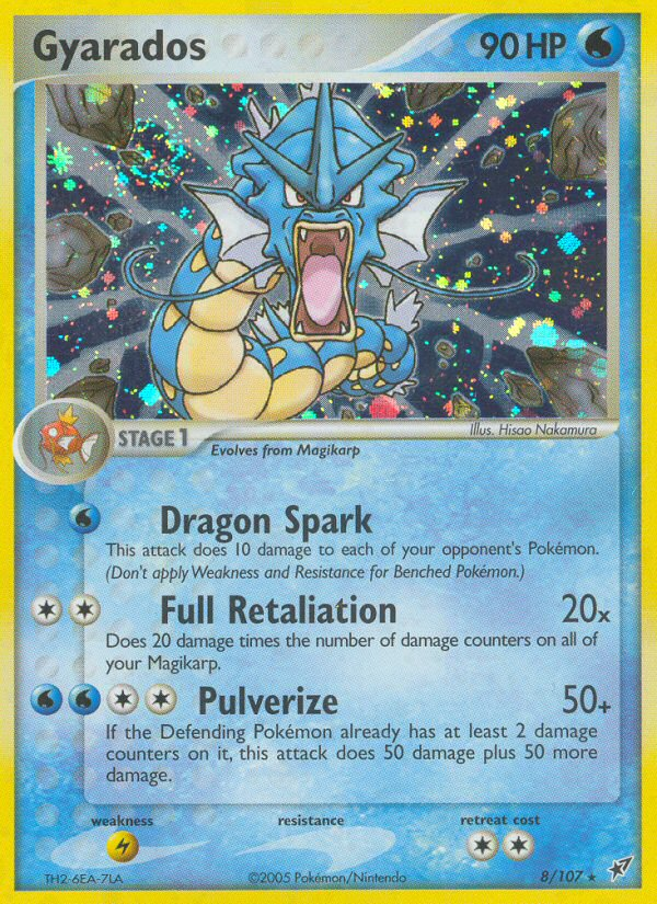 Gyarados 8/107 Rare Holo | Deoxys | Pokemon Card