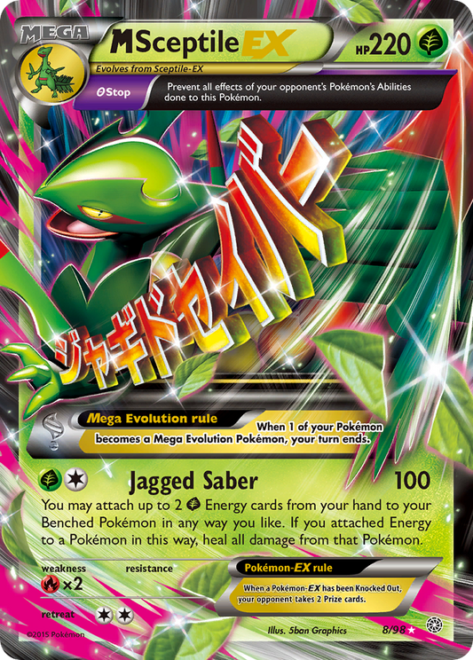M Sceptile-EX 8/98 Rare Holo EX | Ancient Origins | Pokemon Card