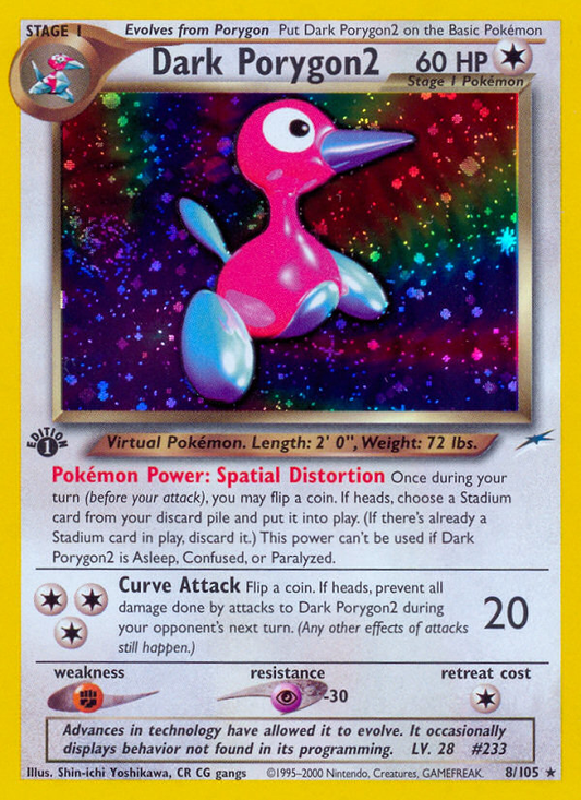 Dark Porygon2 8/105 Rare Holo | Neo Destiny | Pokemon Card