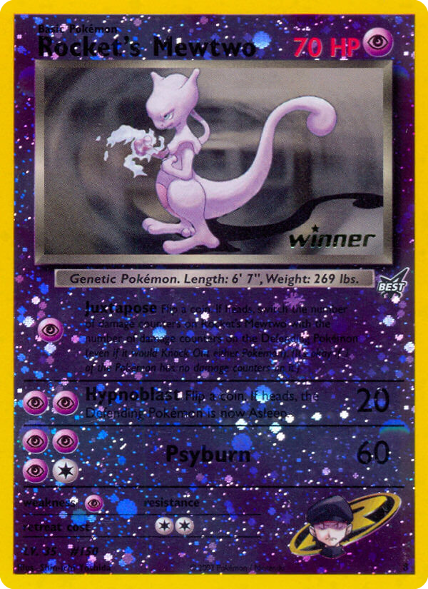 Rocket's Mewtwo #8 Promo | Best of Game | Pokemon Card