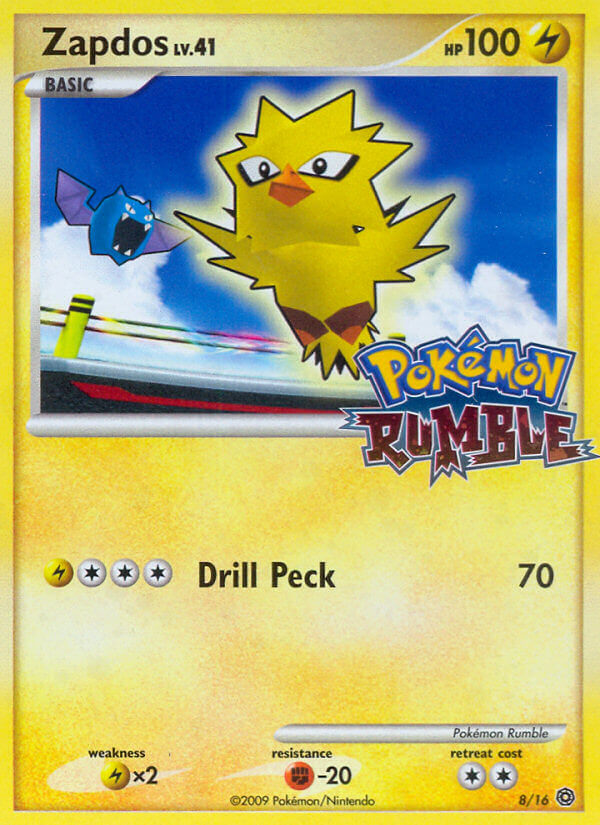 Zapdos 8/16 | Pokémon Rumble | Pokemon Card