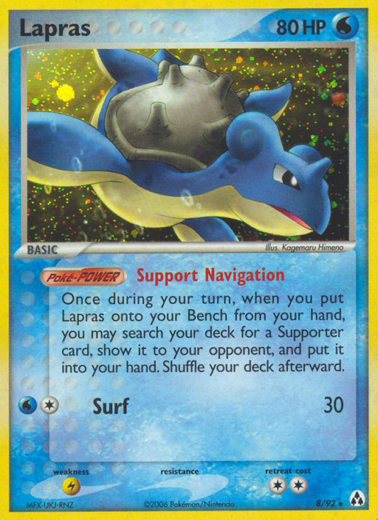 Lapras 8/92 Rare Holo | Legend Maker | Pokemon Card
