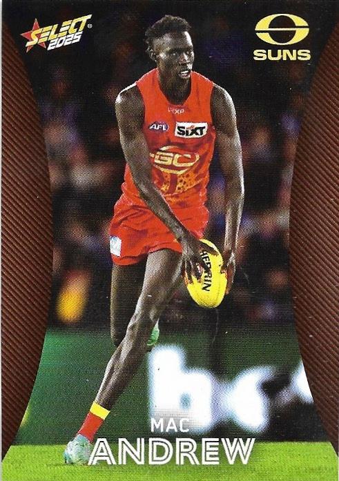 Mac Andrew #90 Gold Coast Suns | 2025 Select AFL Footy Stars | Trading Card