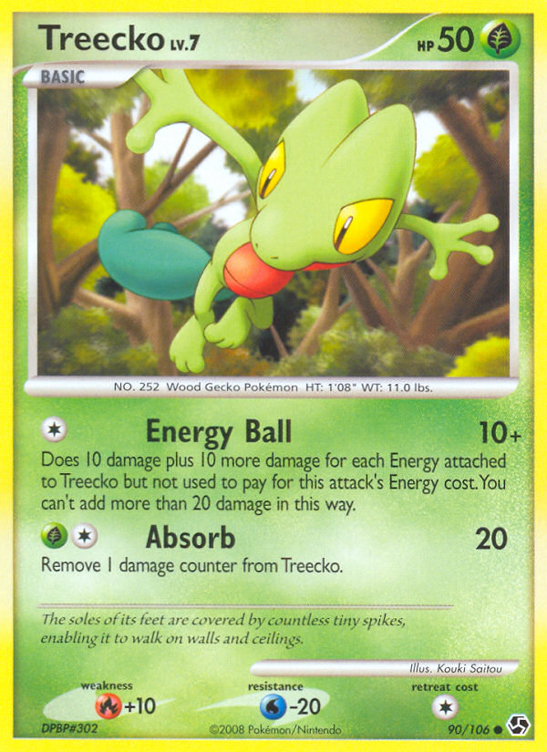 Treecko 90/106 Common | Great Encounters | Pokemon Card