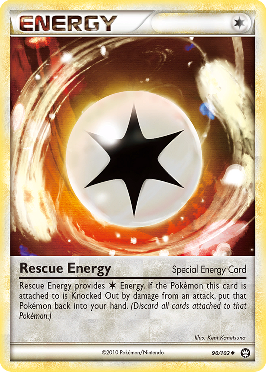 Rescue Energy 90/102 Uncommon | HS—Triumphant | Pokemon Card