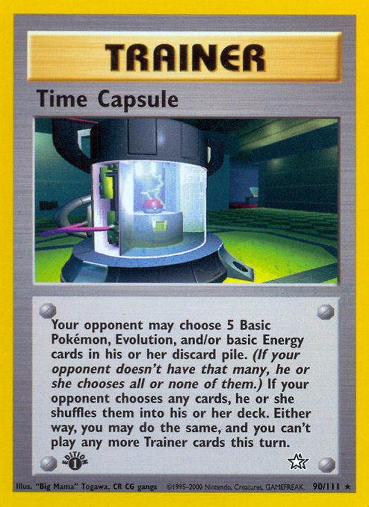 Time Capsule 90/111 Rare | Neo Genesis | Pokemon Card