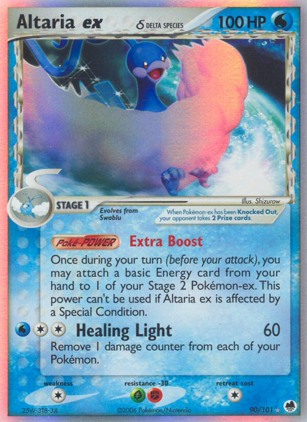 Altaria ex δ 90/101 Rare Holo EX | Dragon Frontiers | Pokemon Card