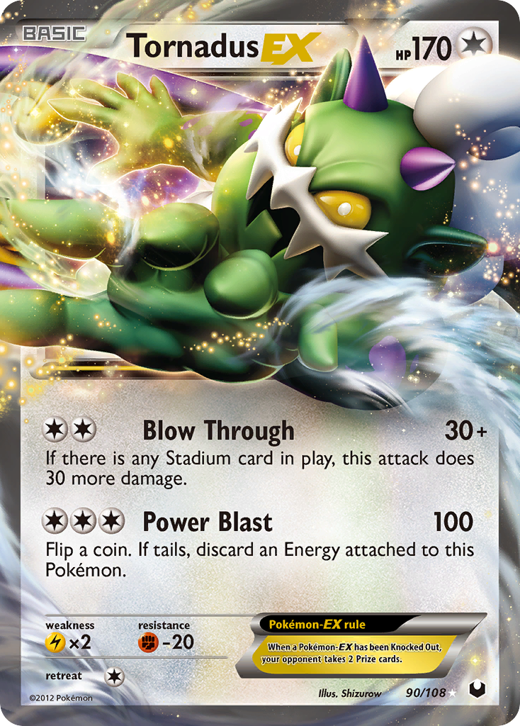 Tornadus-EX 90/108 Rare Holo EX | Dark Explorers | Pokemon Card