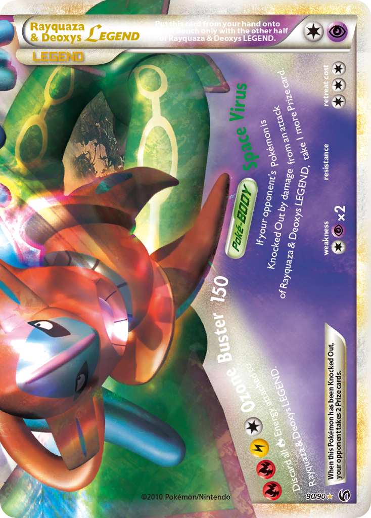 Rayquaza & Deoxys LEGEND 90/90 LEGEND | HS—Undaunted | Pokemon Card