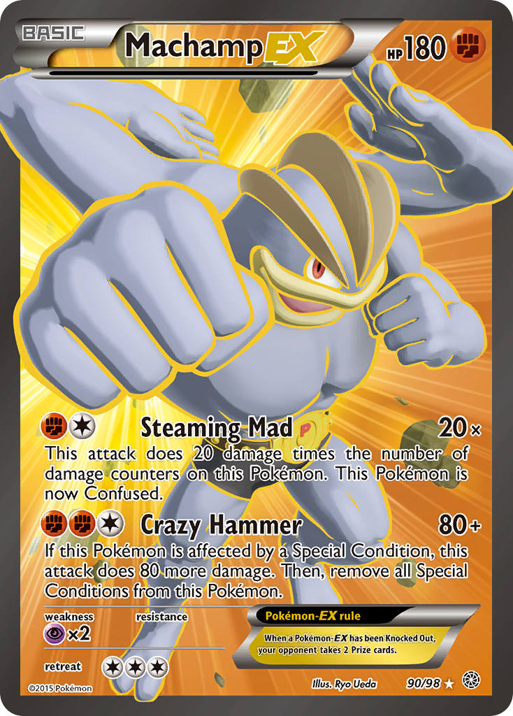 Machamp-EX 90/98 Rare Ultra | Ancient Origins | Pokemon Card