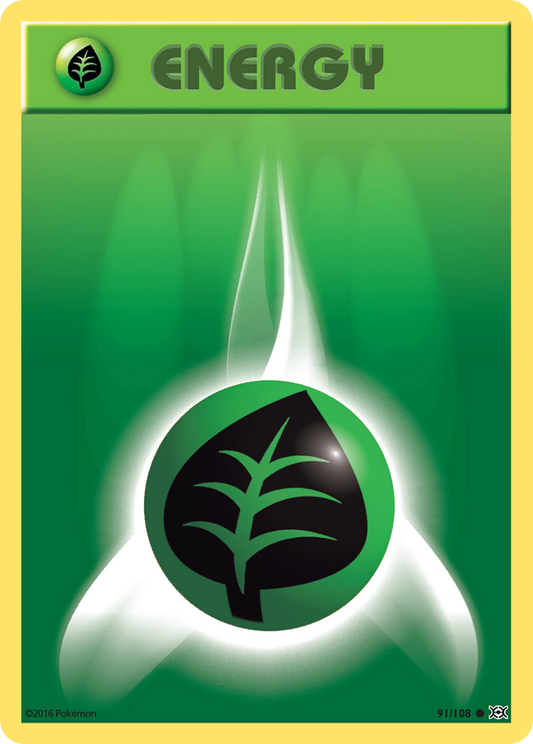 Grass Energy 91/108 Common | Evolutions | Pokemon Card