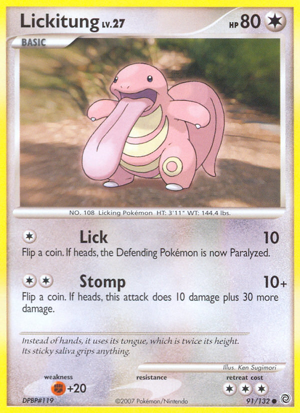 Lickitung 91/132 Common | Secret Wonders | Pokemon Card