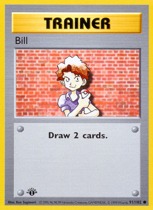 Bill 91/102 Common | Base | Pokemon Card