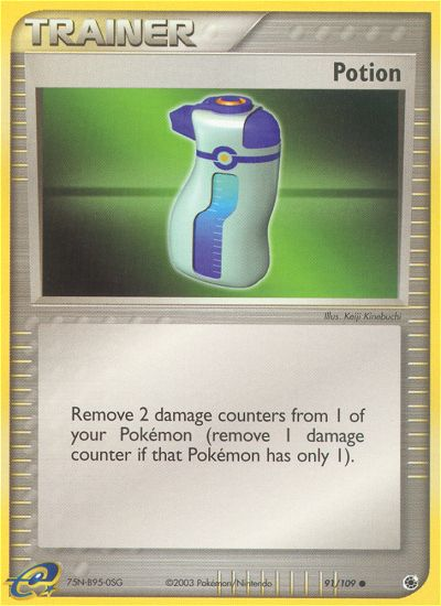 Potion 91/109 Common | Ruby & Sapphire | Pokemon Card