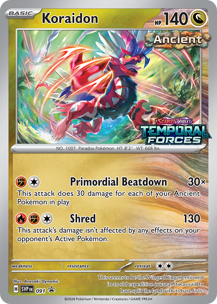 Koraidon #91 Promo | Scarlet & Violet Black Star Promos | Pokemon Card