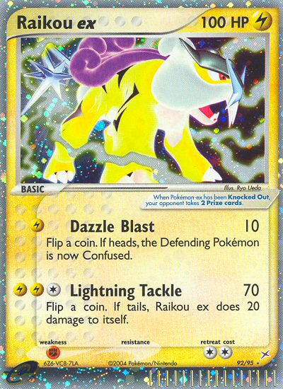 Raikou ex 92/95 Rare Holo EX | Team Magma vs Team Aqua | Pokemon Card